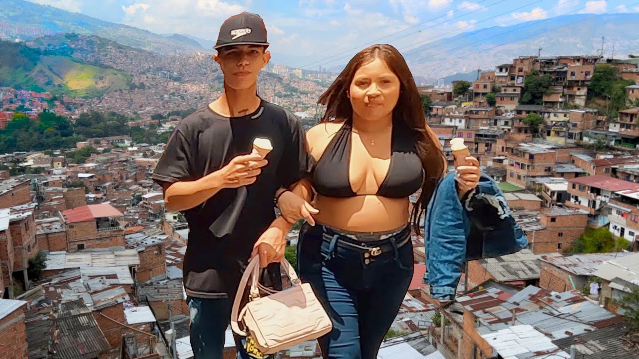 Immersive street-level walking tour through Medellin, Colombia, showcasing authentic urban landscapes, local architecture, and the vibrant atmosphere of the city's neighborhoods