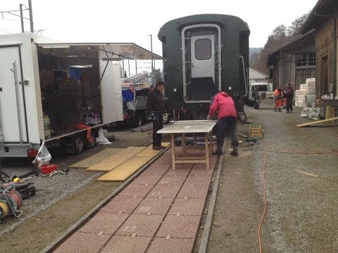 El Achai - Frieden & Freiheit: Umbauarbeiten im Zugsdepot in Sissach - Nov. 2016