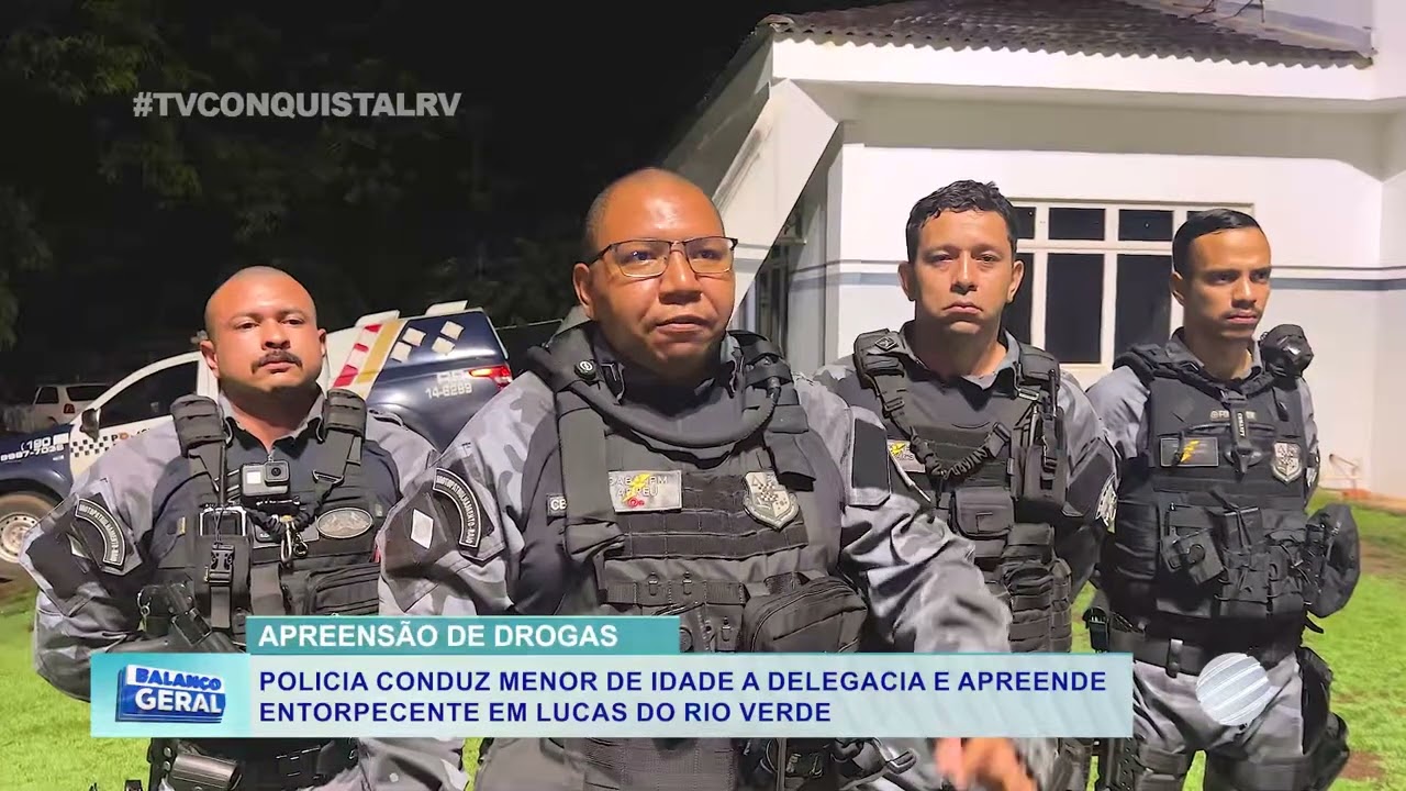 Equipe do Raio apreende drogas e conduz adolescente durante patrulhamento