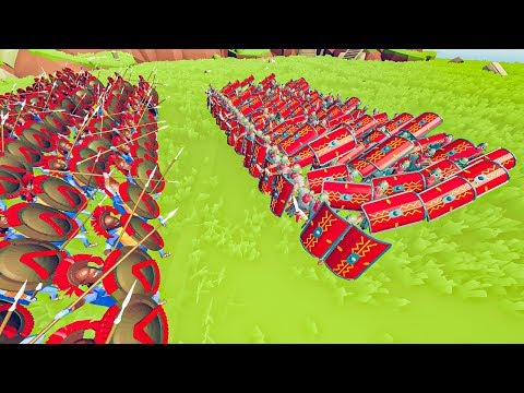TABS  - 300 Spartans vs TESTUDO Formation in Totally Accurate Battle Simulator!