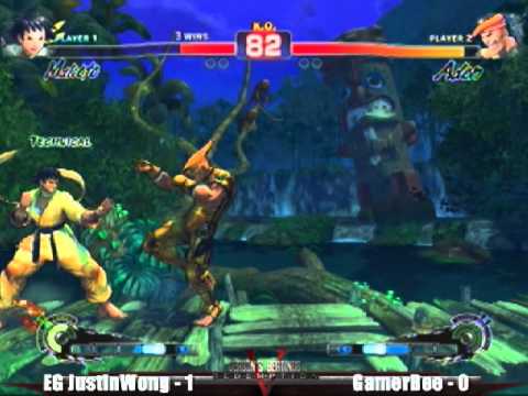 EG JustinWong vs GamerBee SBR SSF4 Top 32