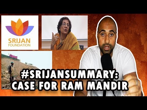 A Case For Ram Mandir In Ayodhya: Meenakshi Jain Talk For Srijan Foundation Summarized Video