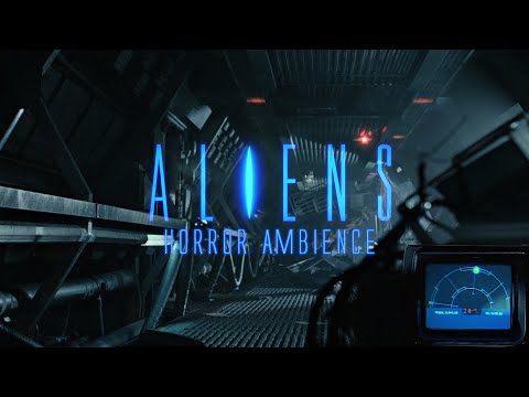 Aliens | Abandoned Corridor of Hadley’s Hope Ambience with Motion Tracker Pulse | Sleep and Study