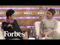 Priyanka Chopra And Indra Nooyi On Breaking Barriers And Engaging Billions Forbes Women S Summit