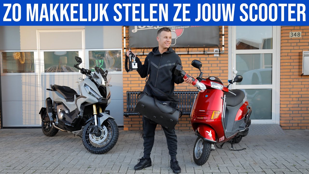 ZO MAKKELIJK STELEN ZE JOUW SCOOTER!