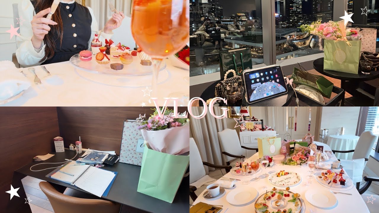 vlog | お誕生日と勉強vlog🩰.໒꒱*