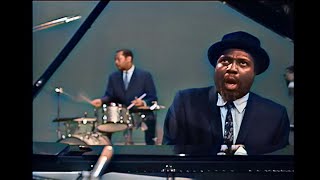 Thelonious Monk Quartet, Copenhagen, Denmark April 17th, 1966 (colorized)
