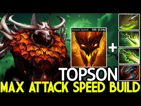 TOPSON [Shadow Fiend] Insane +500 Attack Speed Right Click Build Dota 2