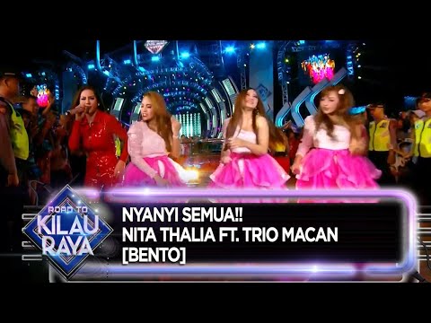 NYANYI SEMUA!! Nita Thalia Ft  Trio Macan [BENTO] - Road To Kilau Raya (31/8)