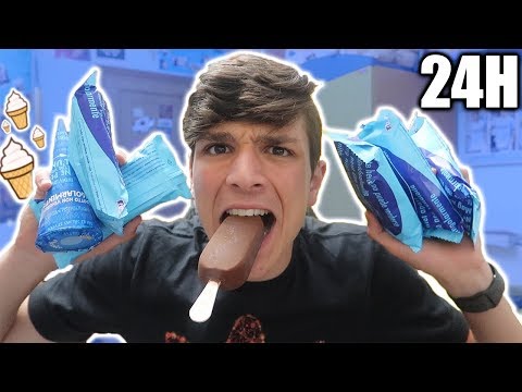 MANGIO PER 24 ORE SOLO GELATO!!!