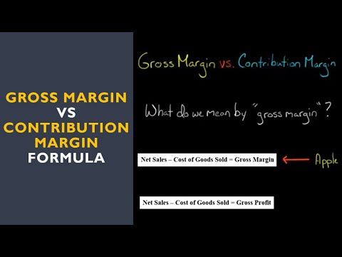 Gross Margin vs Contribution Margin Formula