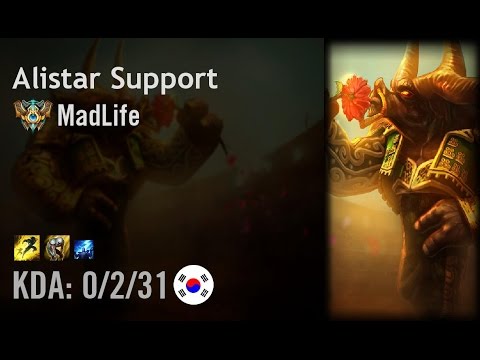 Alistar Support vs Braum - MadLife - KR Challenger Patch 6.13