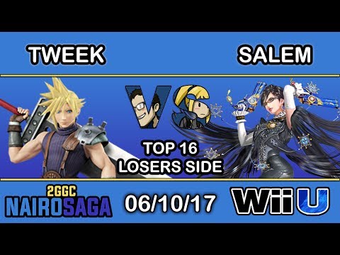 2GGC: Nairo Saga - P1 | Tweek (Cloud) Vs. MVG | Salem (Bayonetta) - Top 16 Losers Side