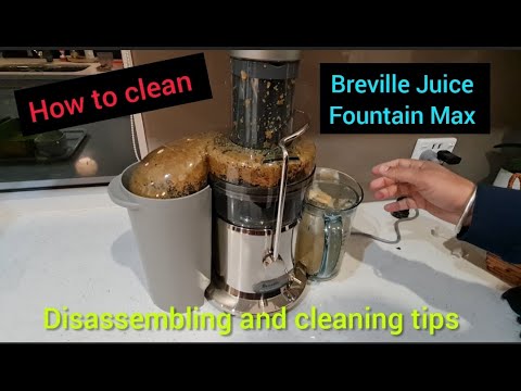 How to disassemble and clean Breville Juice Fountain Max Juicer