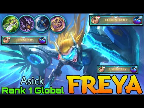 100% Unstoppable Freya Perfect Gameplay! - Top 1 Global Freya by Asick - Mobile Legends