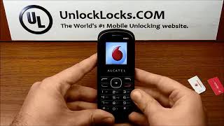 How To Unlock Alcatel One Touch 10.42 and 10.42D (OT-1042, OT-1042X and OT-1042D) by unlock code.