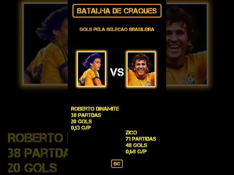 Batalha de craques. Roberto Dinamite vs Zico