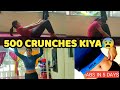 500 Crunches Kiya 5 Days Challenge Meghashree Meghashree