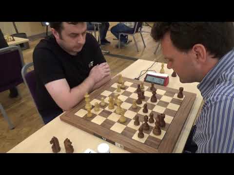 Black shows a lot of respect being two pawn up: Guseinov - Grettarson, Blitz chess