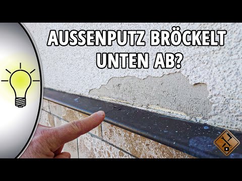 Aufsteigende Feuchtigkeit im Sockelbereich - Außenputz blättert im Sockelbreich ab?