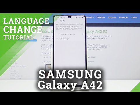 How to Change Language of Samsung Galaxy A42 – Select System Language
