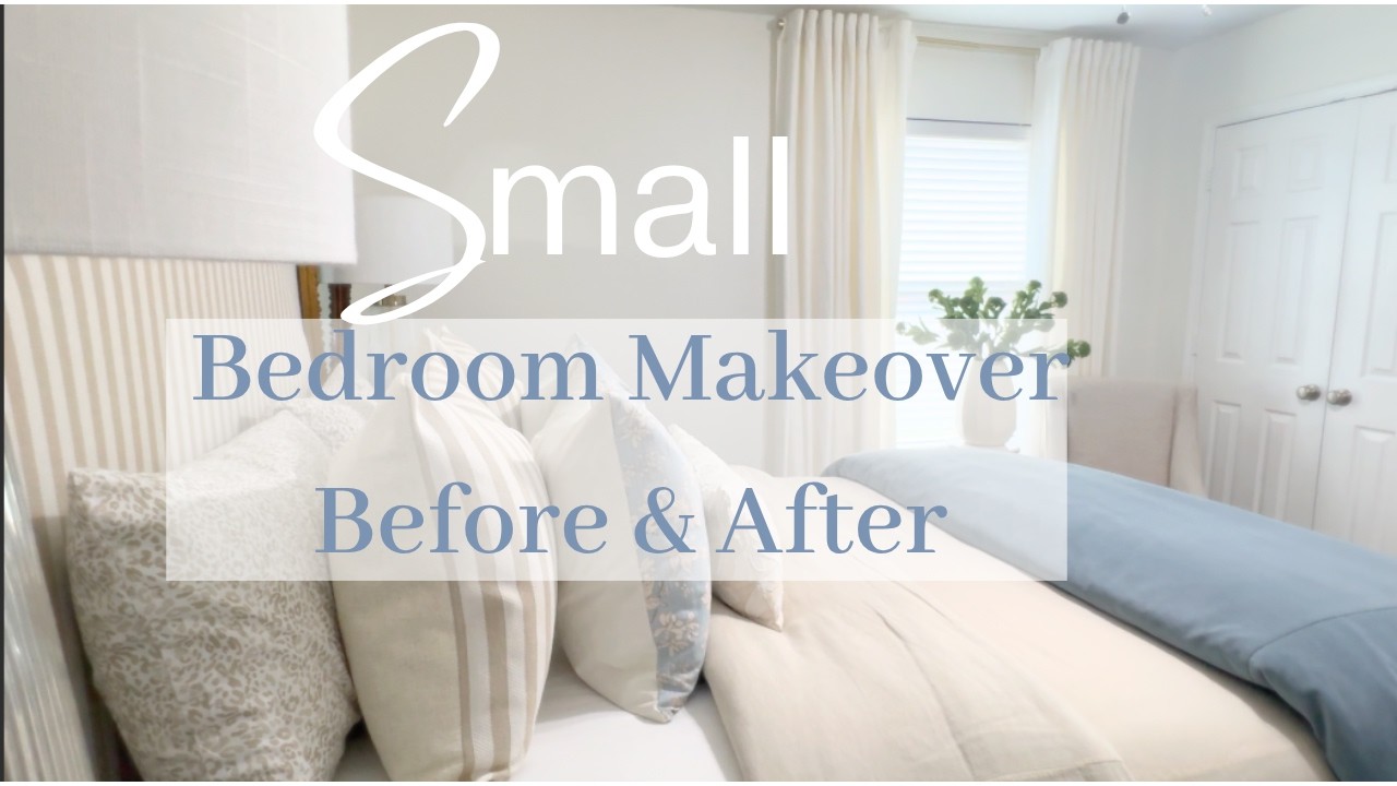 Small Bedroom Decorating Makeover | Elegant Classic Transformation Home