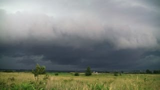 preview picture of video 'Shelf Cloud, Thunderstorm Near Steward, Illinois on 6-21-2013'