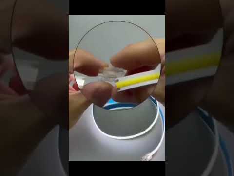 How to extend COB led strip by solderless cob led connector?