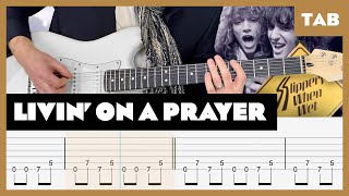 Bon Jovi - Livin&#39; on a Prayer  - Guitar Tab | Lesson | Cover | Tutorial