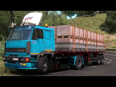ets2 1.39 MANOS Trailer MOD | Euro Truck Simulator 2 | LIAZ 300s