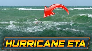 BOAT BURIED IN WAVES AT HAULOVER INLET! | Boats vs Haulover Inlet | Hurricane ETA