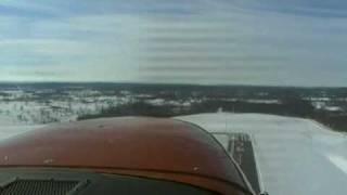preview picture of video 'cessna 172 skyhawk fun winter flying in indiana'