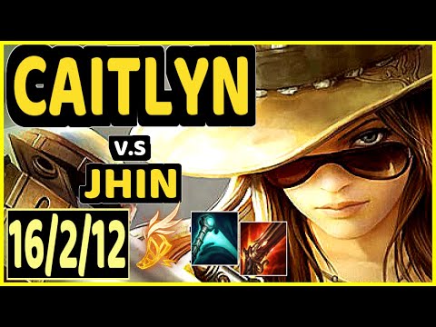 ATTILA (CAITLYN) vs JHIN - 16/2/12 KDA BOTTOM ADC GAMEPLAY - EUW Ranked GRANDMASTER
