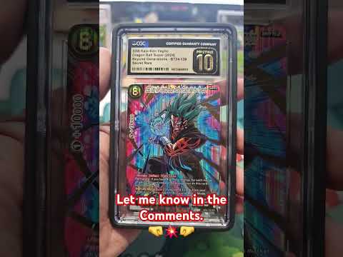 “SSB Kaio-Ken Vegito in a Pristine 10 slab?! 🔥🔥 This card is unreal. #dbscg #shorts ”