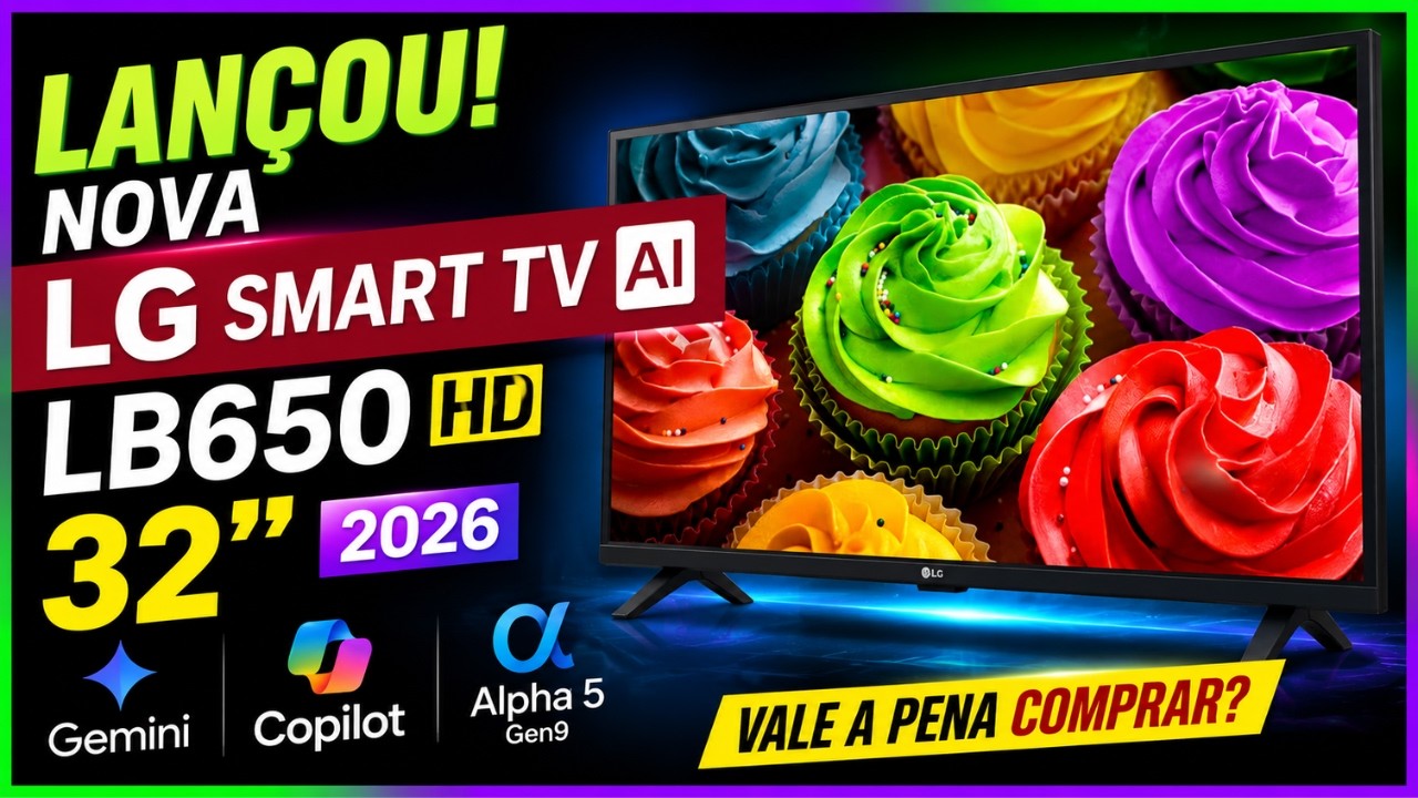 Miniatura da avaliação em vídeo de Smart TV LG LB650 32 Polegadas Full HD