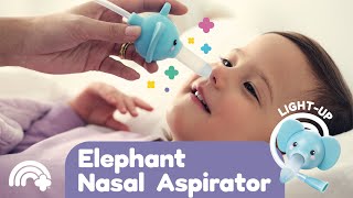 Product video: Luna the Elephant - Light-Up Nasal Aspirator for Babies & Toddlers