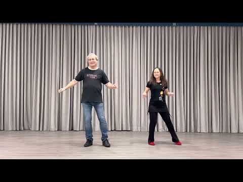 RAINY DAY PEOPLE Line Dance Demo & Tutorial (Choreographed by Alison Johnstone & Ira Weisburd)