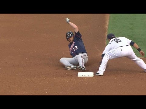 MIN@SD: Kubel steals his 12th career stolen base