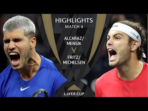 Alcaraz/Mensik v Fritz/Michelsen Highlights | Laver Cup 2025 Match 4