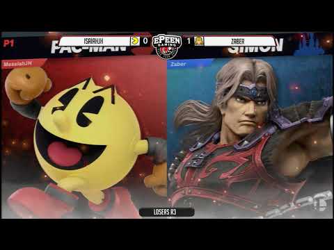 Smash @ TTH - IsaiahJH (Pac Man) Vs. Zaber (Simon) - Smash Ultimate (Losers R3)