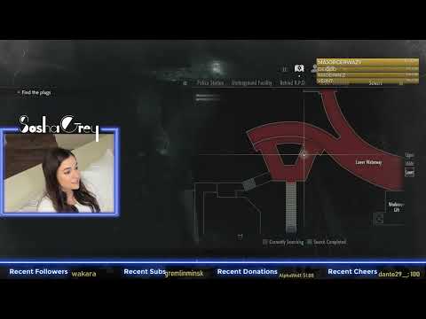 Sasha Grey VOD May 2019 - Playing Resident Evil 2 as Leon B Story Unlocked Part 7 3/4