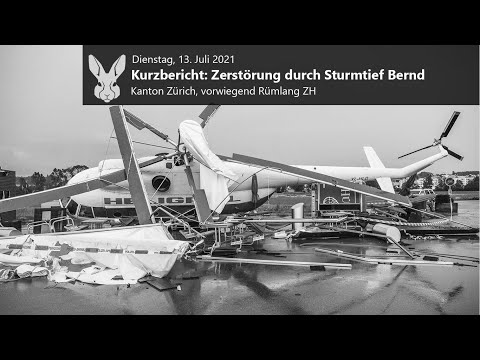 Sturmtief Bernd: Spur der Verwüstung