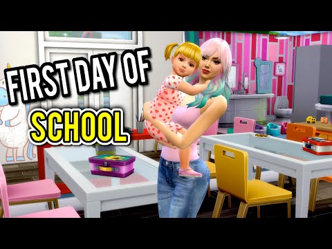 Mom Morning Routine in Sims 4 - Baby Goldies First day of School - Titi Plus