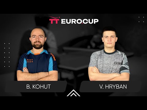 17:35 Bohdan Kohut - Vadym Hryban 31.08.2024 TT Euro.Cup Ukraine Elite. TABLE 3