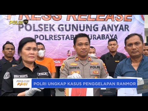 POLSEK GUNUNGANYAR POLRESTABES SURABAYA UNGKAP KASUS PENGGELAPAN KENDARAAN BERMOTOR