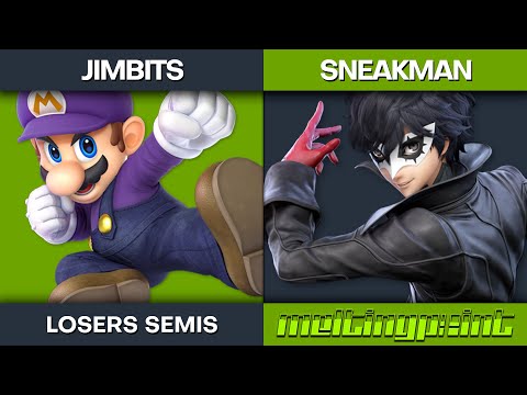 MeltingPoint 63 - Losers Semis - Jimbits (Mario) vs Sneakman (Joker)