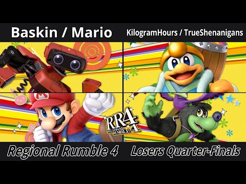 Regional Rumble 4 - Losers Quarter-FInals - Baskin / Mario vs KilogramHours / TrueShenanigans