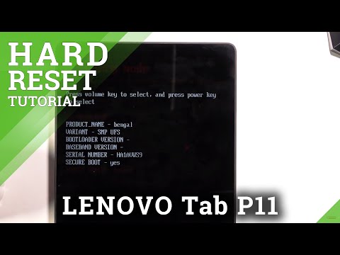 How to Hard Reset LENOVO Tab P11 – Restore Defaults / Bypass Screen Lock