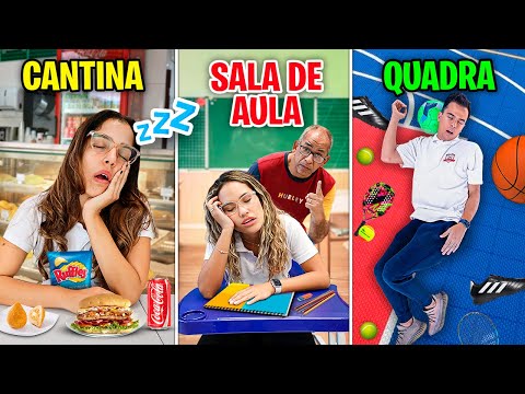 PASSAMOS A NOITE NOS LUGARES MAIS ALEATÓRIOS DA ESCOLA E DEU MUITO RUIM!