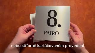 6 PATRO, stříbrná cedulka 200x200mm 